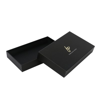 black cardboard jewelry packaging paper box with foam