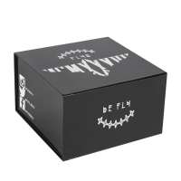 printed cardboard black hat custom box