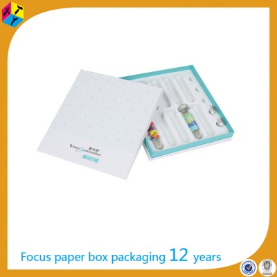 matte laminate white packaging korean beauty box