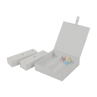 clamshell small white with lids custom logo printed box