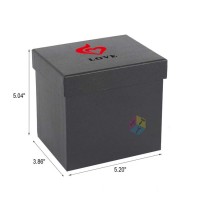 black packaging cardboard gift paper box hamper