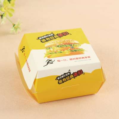 printed paper packaging burger boxes wholesale