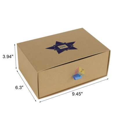 premium brown packaging paper baseball cap gift box