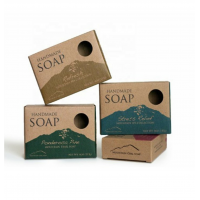 Wholesale Eco-friendly Logo Printed Custom Soap Kraft Boxes Paper Soap Packaging Boxes