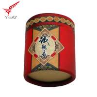 Free sample customized size CMYK Printing round tea paper box with lid